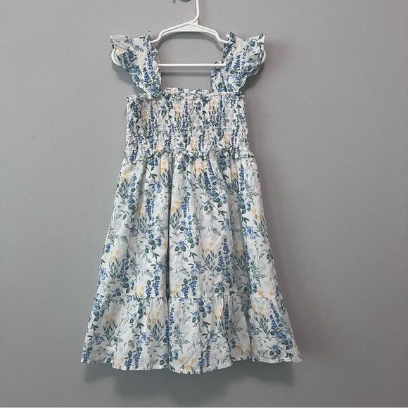 Janie and Jack Smocked Floral Dress Size 6 - Picture 1 of 7
